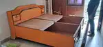 Strong wood double bed