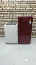 #@# Samsung 5 Star red colour fridge LG 6.2kg trubo drum blue and whit