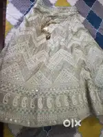 Lehanga light blue nd pink
