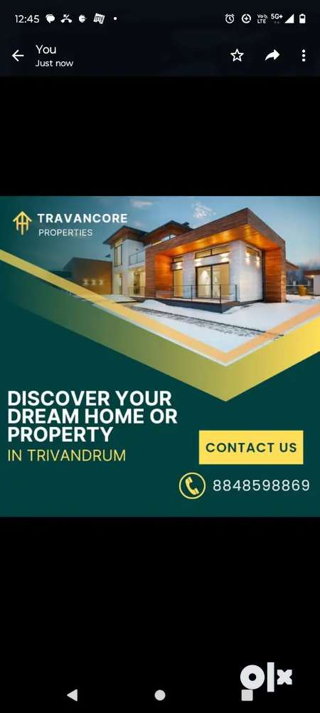 17.5 cent 4000sqft new house for sale Ulloor Kesavadasapuram road
