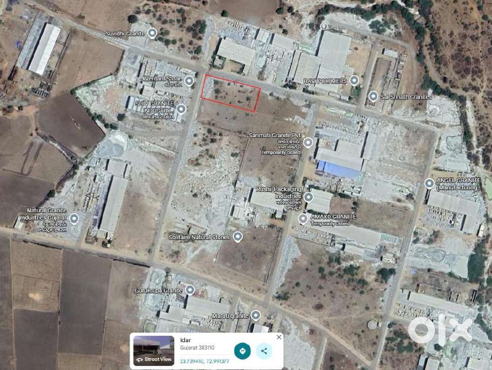 Plot for sell for Granite manufacturer