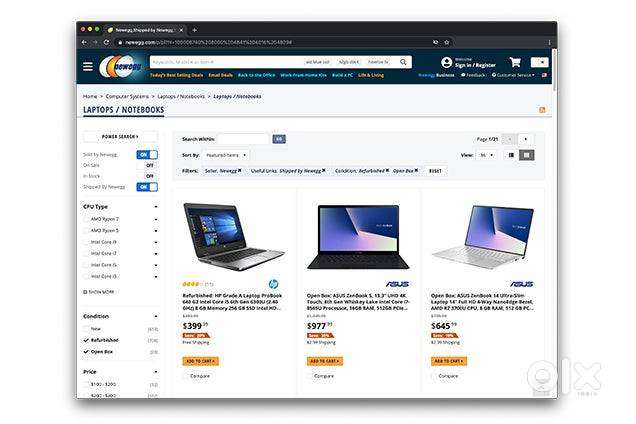 Website Computer Shop, Laptop Store