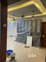 3 BHK with ACs, Gysers, wardrobes, Elec chimney and crockery Almirah