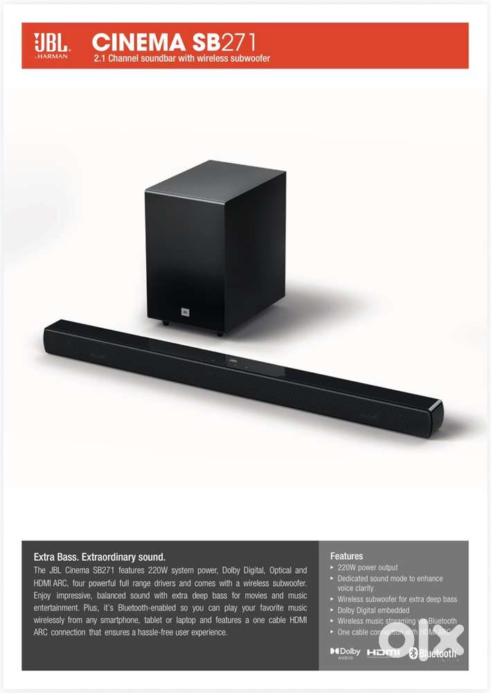 audio sound bar JBL
