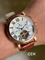 Cartier Automatic Brand New Brown Stripes Watch