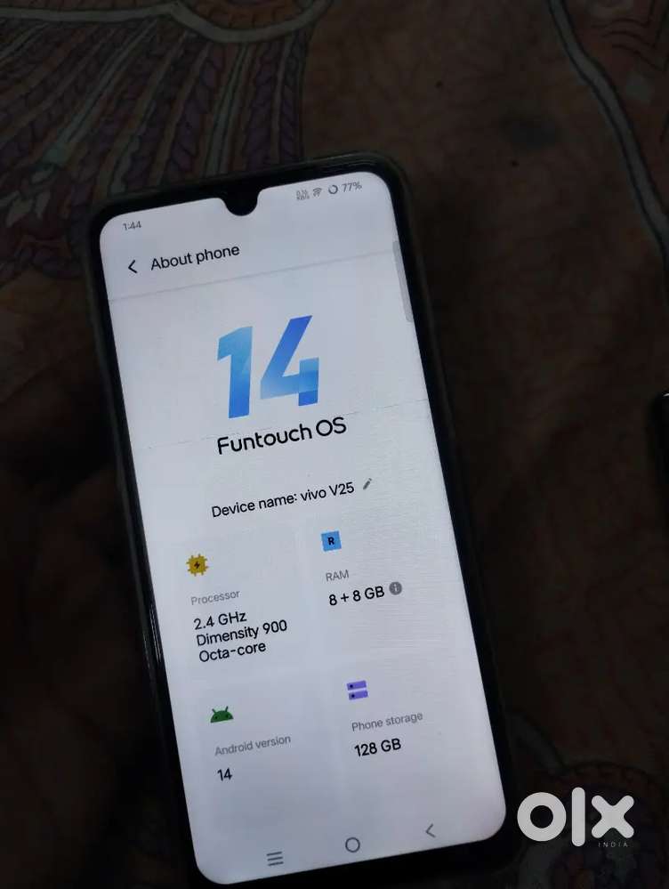 Vivo v25 display change ram 8+8 128 no problem full okay