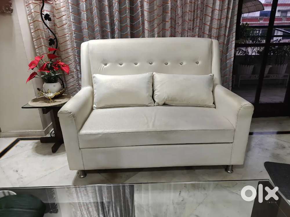 2 seater leatherette sofa