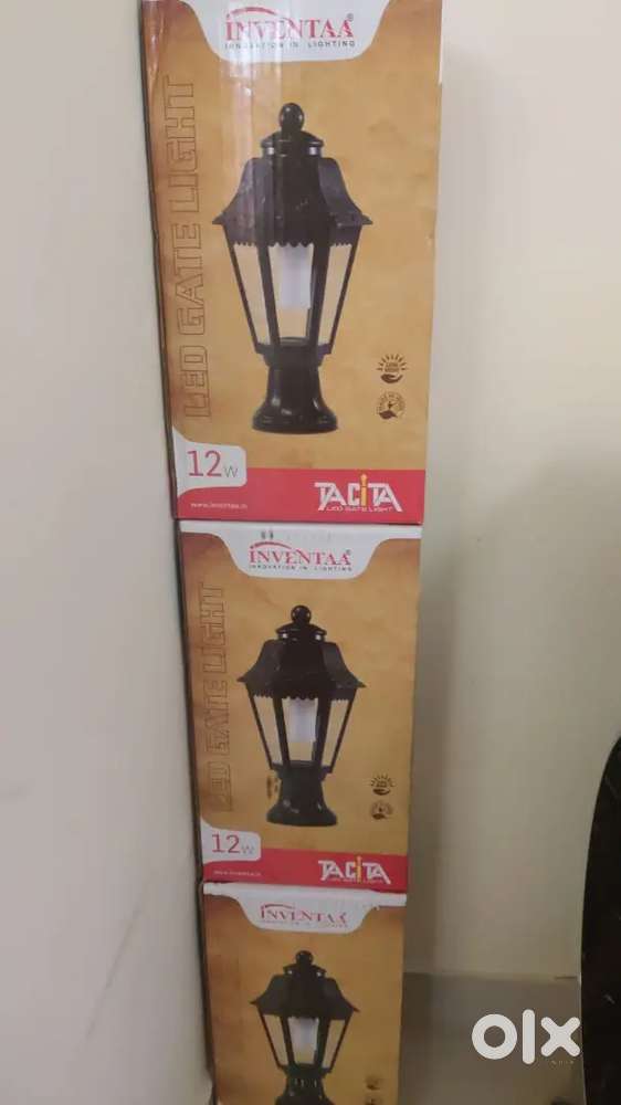 LED compound wall lights with fitting