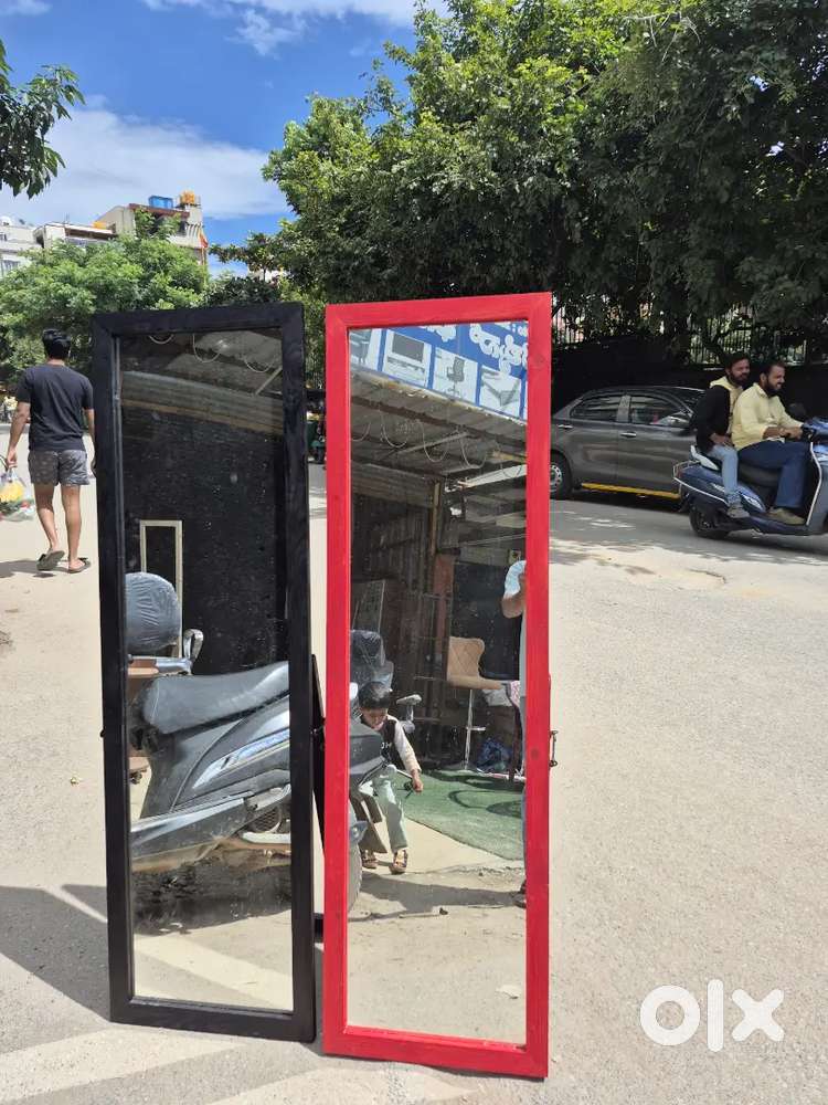 Brand floor length wooden standing mirror