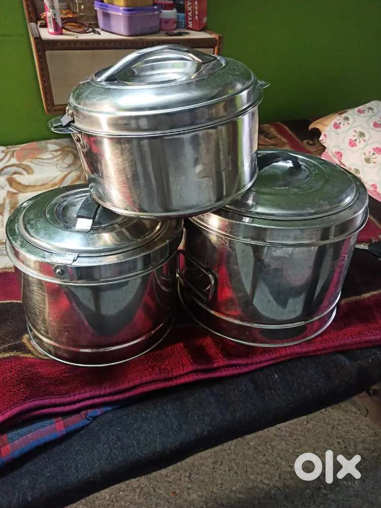 Commercial idly cooker and steel hotboxes