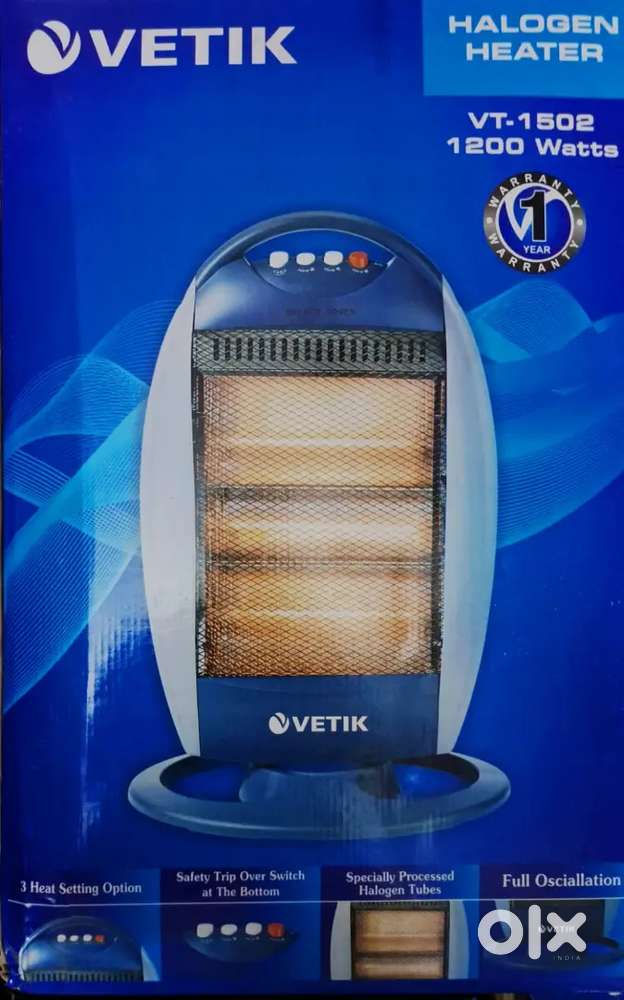 3ROD Halogen Heater New1200 Watt MRP2495&2ROD Halogen Heater New 800W