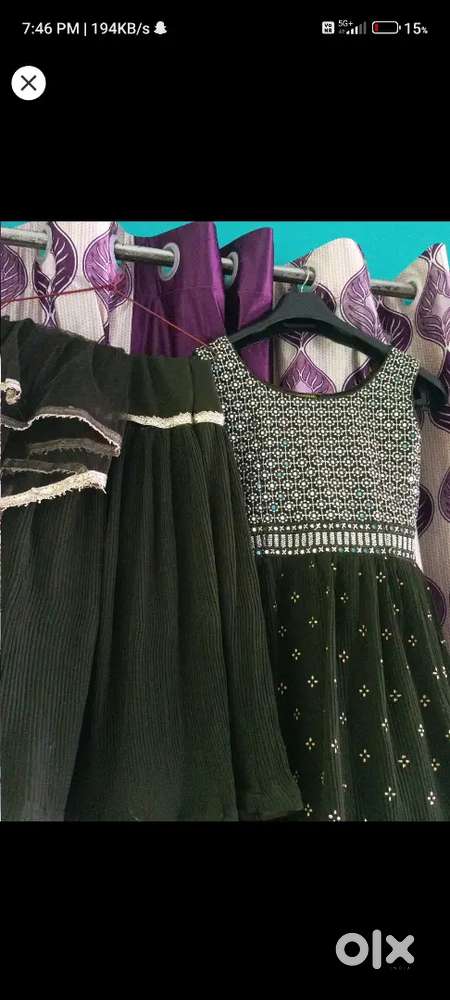 Dress sharara nd lengha dupatta set
