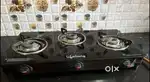 3 Burner Branded Gas Chulaha with Glass Top