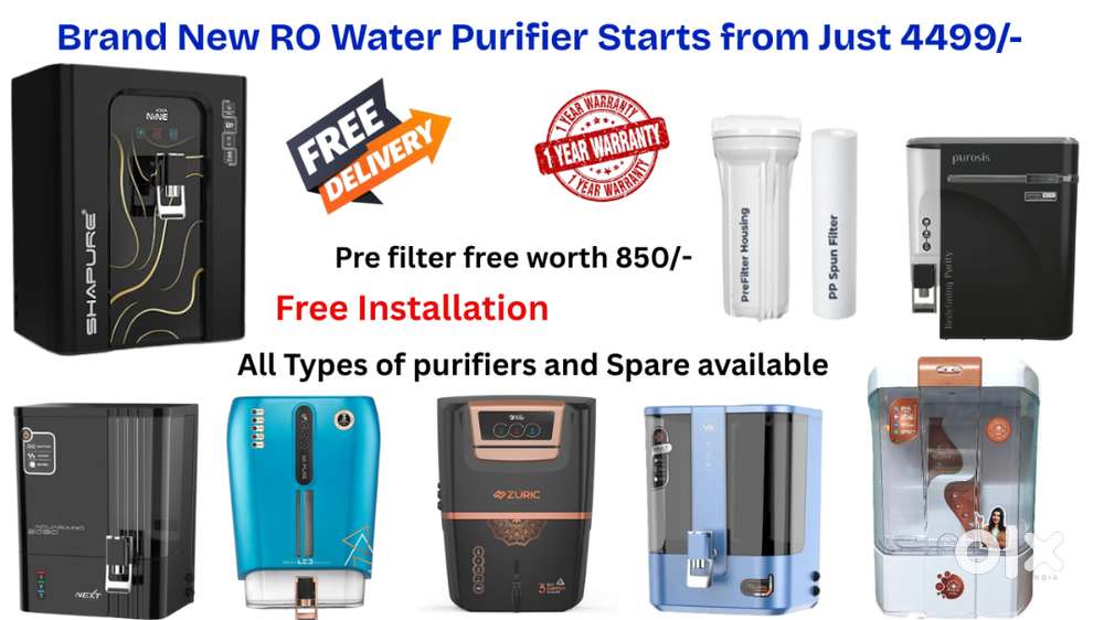 Brand New RO Water Purifier starts from Just 4499/-