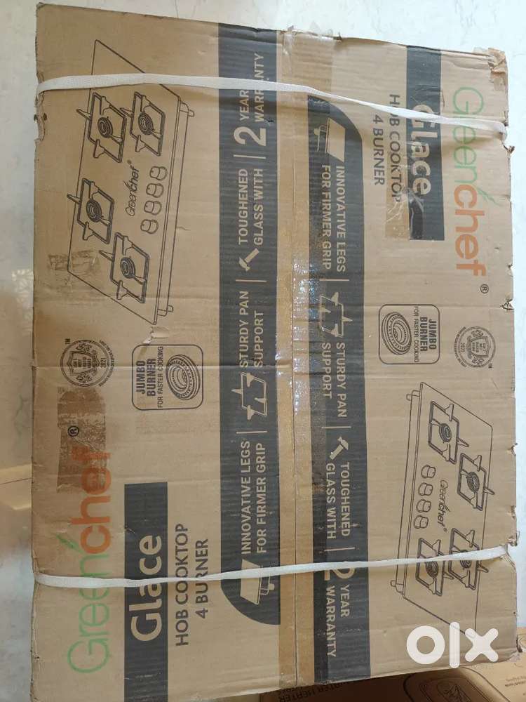 Green chef glace hub cooktop 4 stove burner