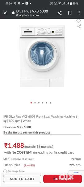 IFB 6 KG FRONT LOAD WASHING MACHINE