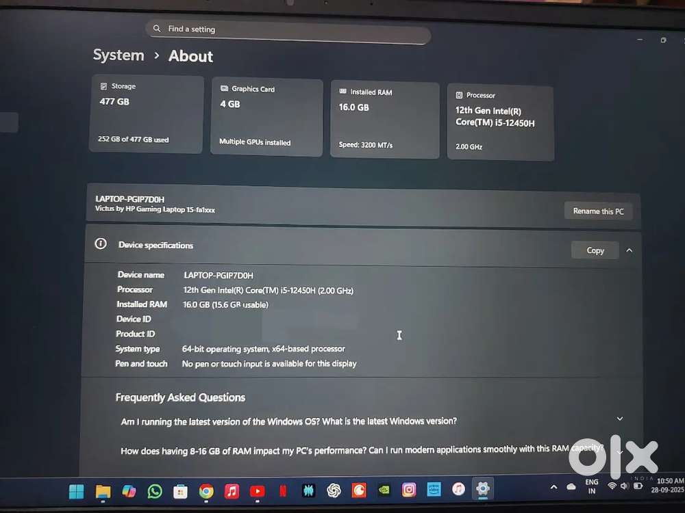 HP VICTUS 15