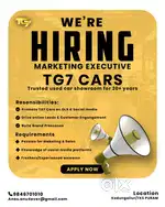 Marketing Executive Job – TG7 Cars (Kodungallur / TKS Puram)