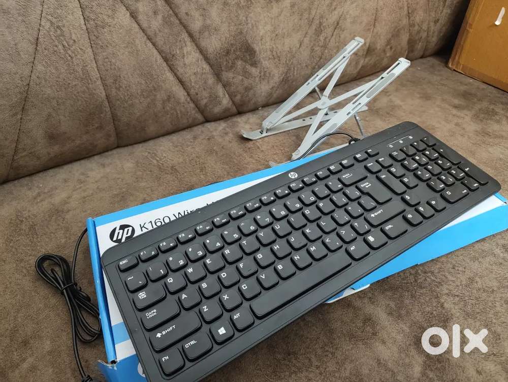 Dell  or HP Wired Keyboard + laptop stand