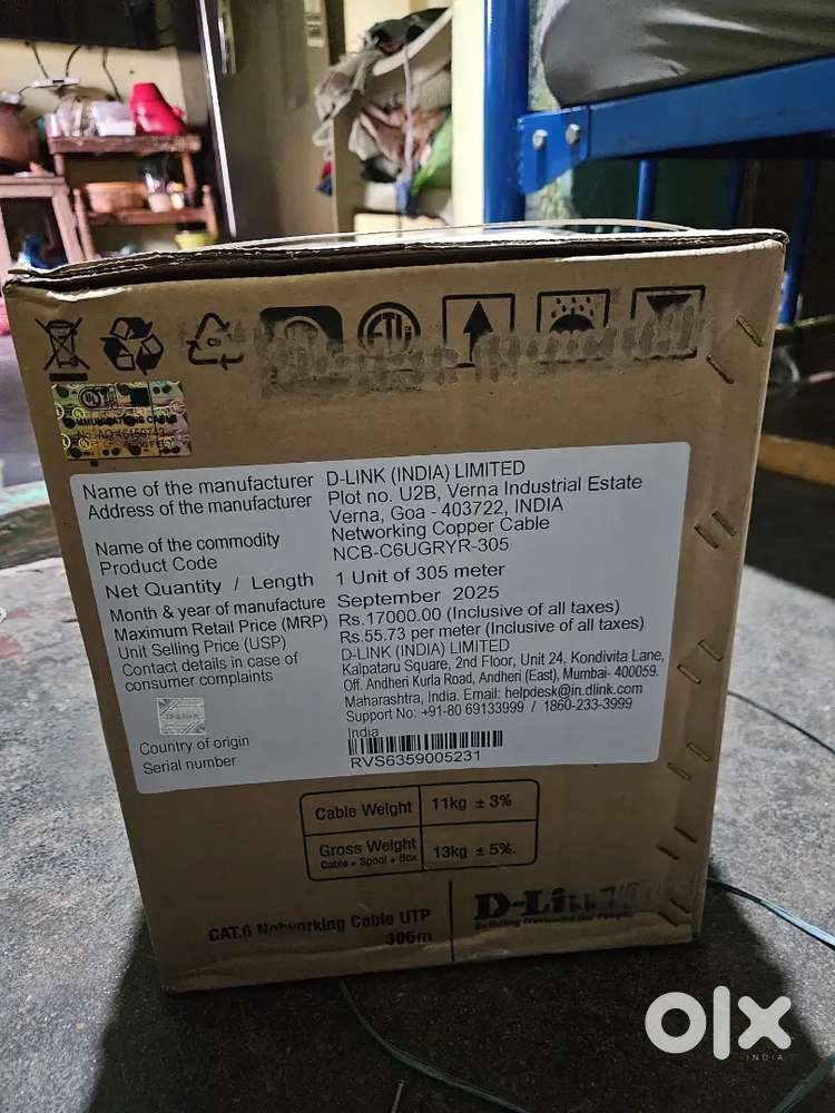 D link cat6 cable brand new (300mtr)