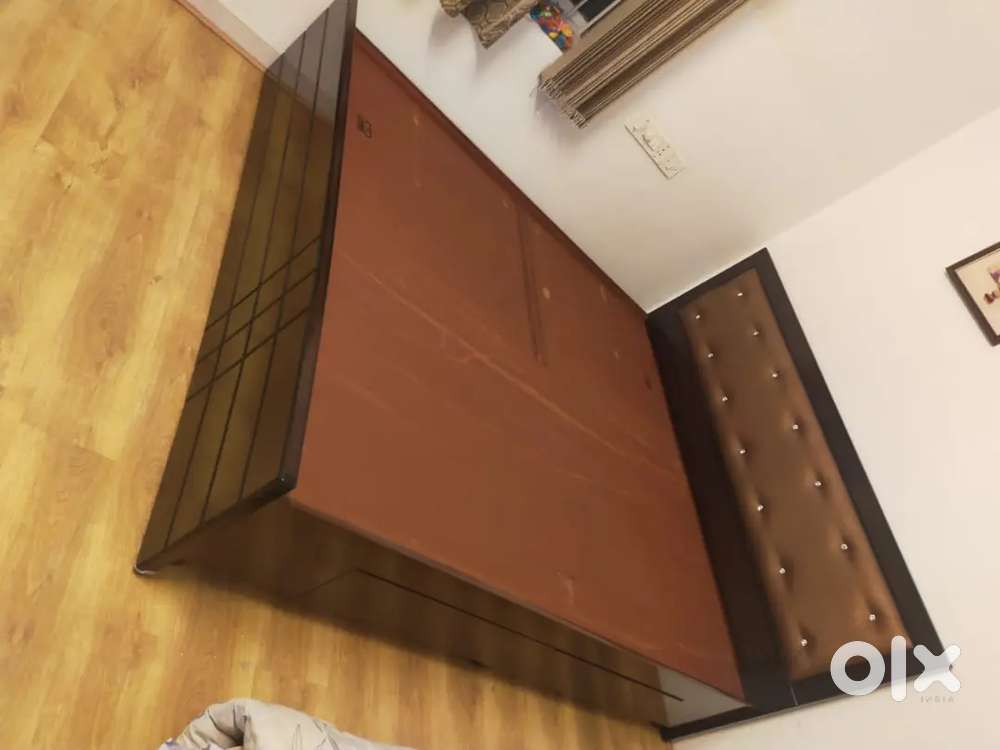 King size luxury with storage Head bottom storage cot
