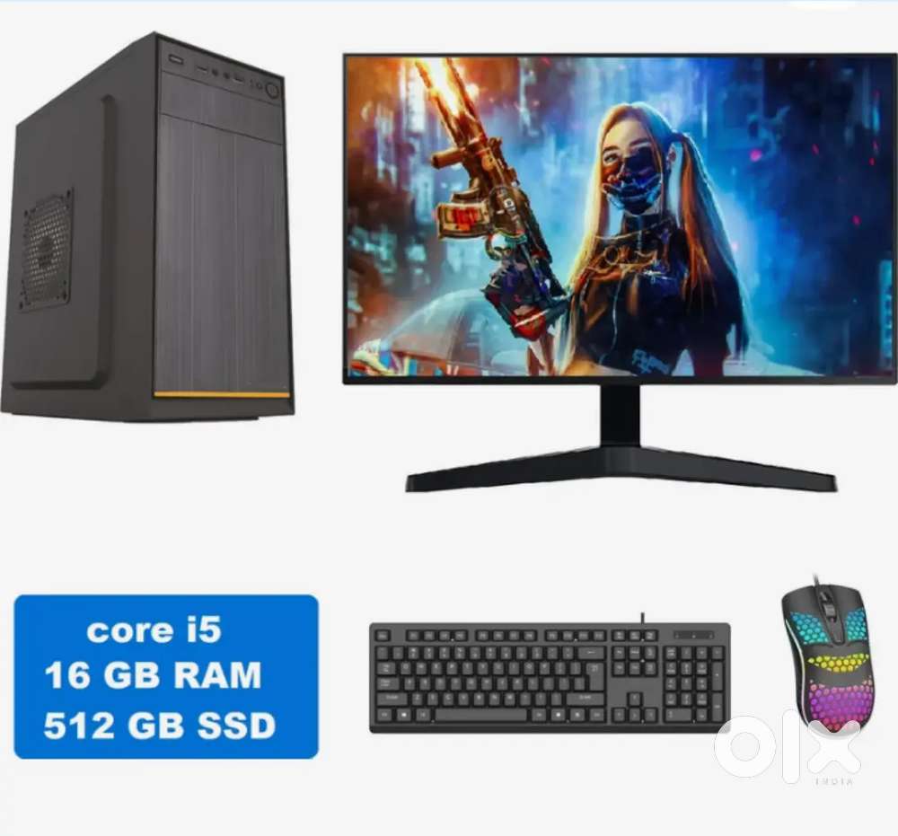 DZAB Intel Core i5 generation ram 16 gb SSD 512 gb destop 19 inch