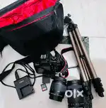  CANON EOS 1300D DSLR FULL KIT 18-55mm+55-250mm lenses+Tripod +16GB