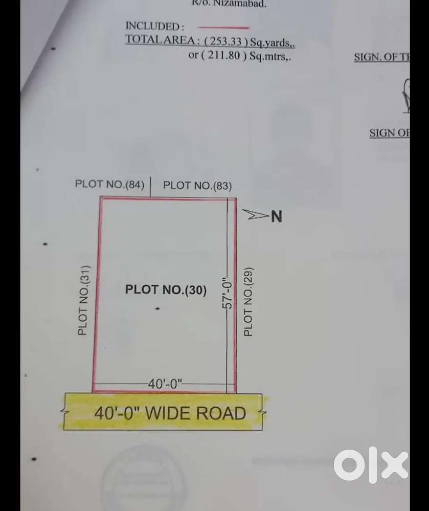 Full layout 700 mts from 100ft road