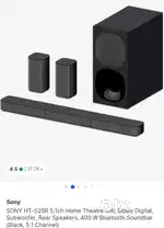 Sony Home Theater 5.1 Channel 400W