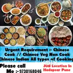 Urgent Required :- Chinese Cook // Chinese Veg Non Cook // Indian Cook