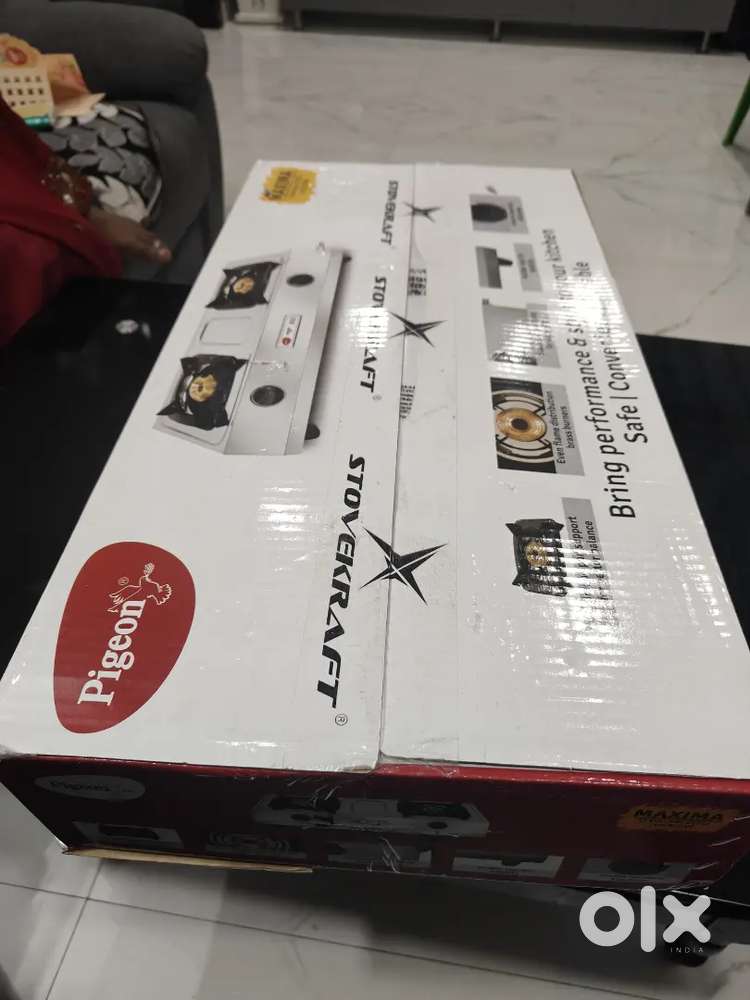 Pigeon By Stovekraft Aspire Stainless Steel Gas Stove 2 Burner