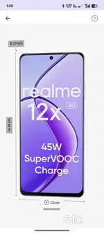 8/128 realme best condition