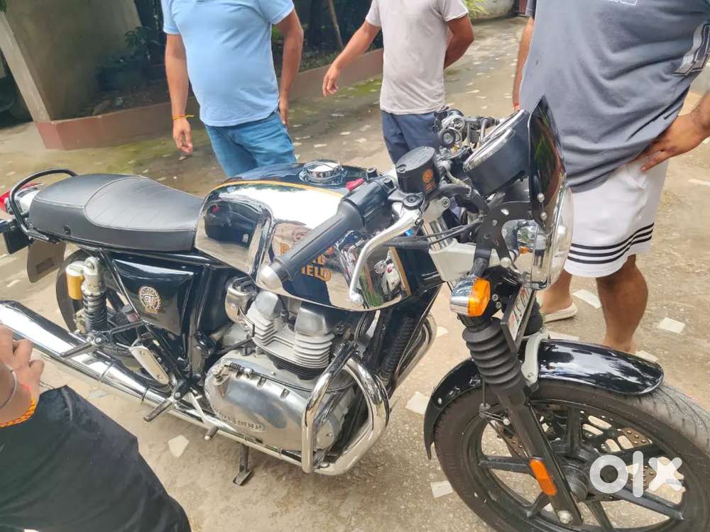 Continental GT 650 attached with alloy wheels with extra spoke wheels