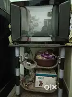 Desktop TV with trolley stand