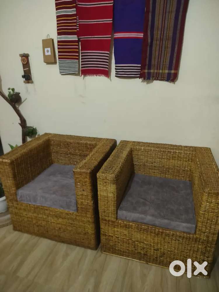 Cane sofa set
