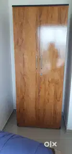 Glossy 2 door wardrobe at reasonable price