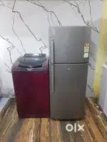 Lg double door refrigerator and top load fully automatic washing machi