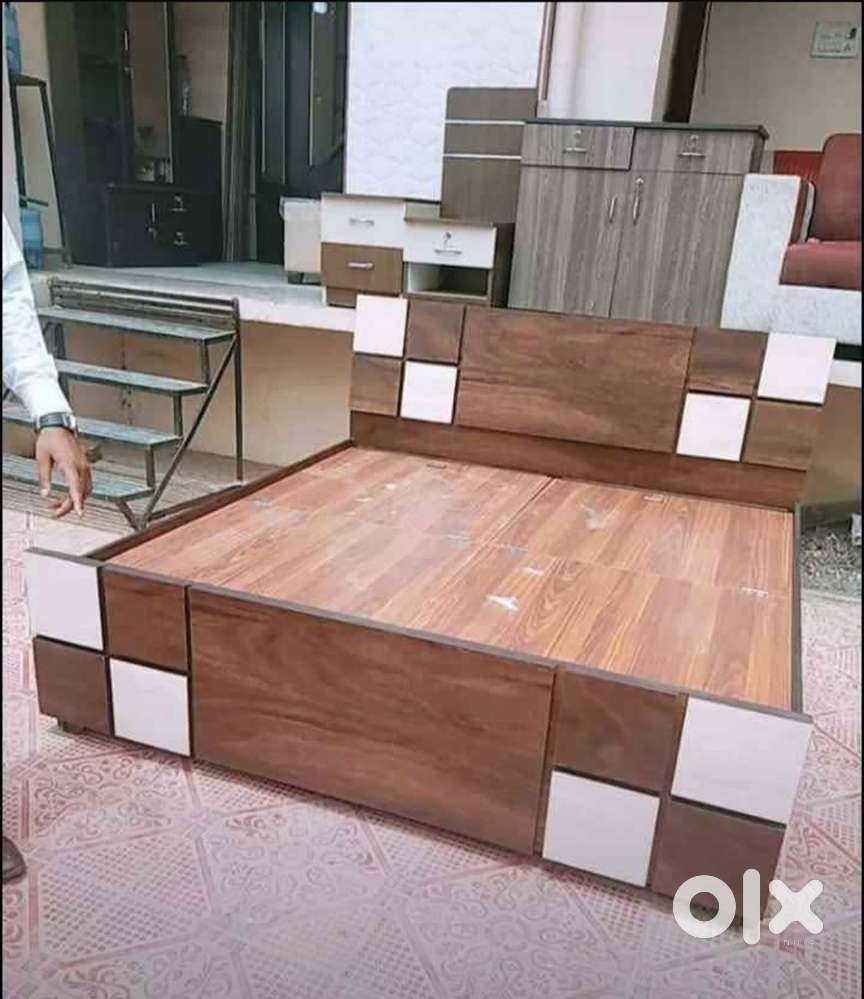 Sunday sale buy new double bed 3990, with box 6990/-Emi available