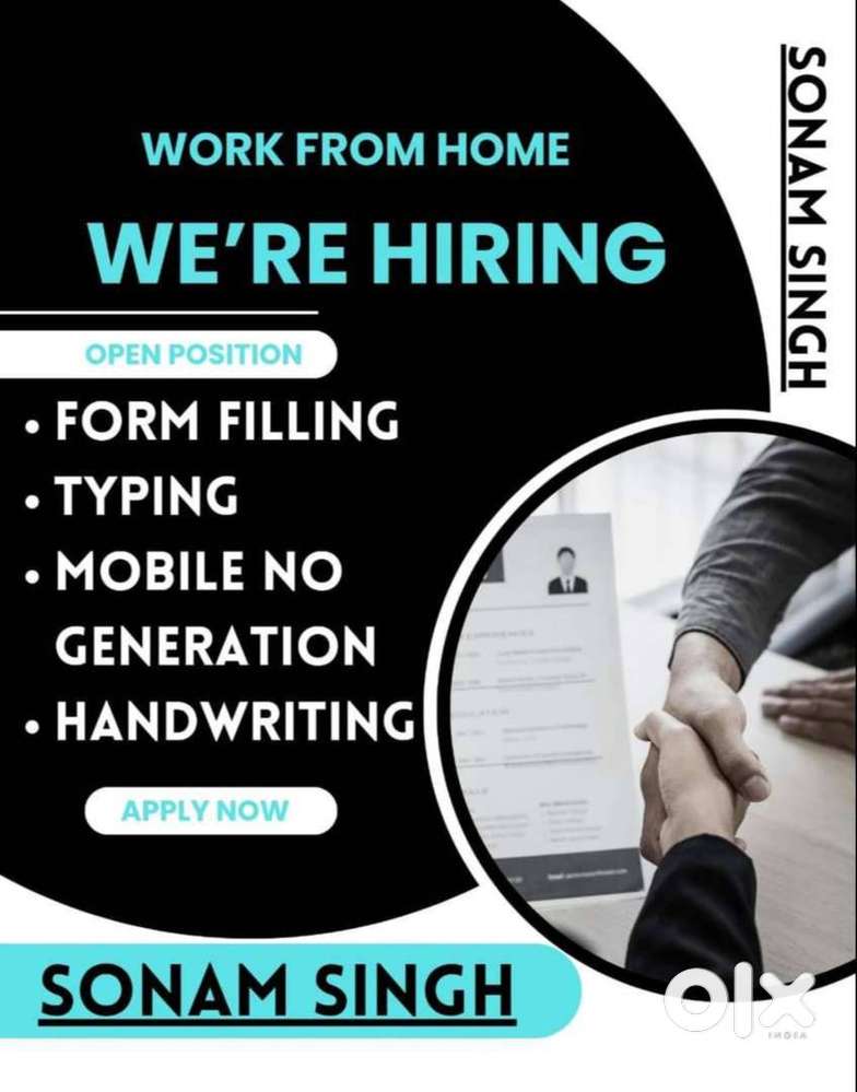 WORK FROM HOME-PART TIME JOBS-SIMPLE TYPING & EASY HAND-WRITING JOBS