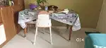 Dining table 3×5 ft - solid teak wood, strong and durable