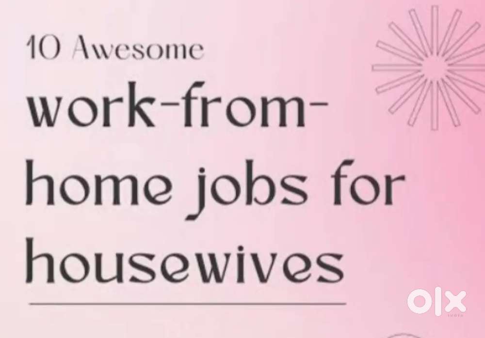 Female candidate can apply for this jobs at home