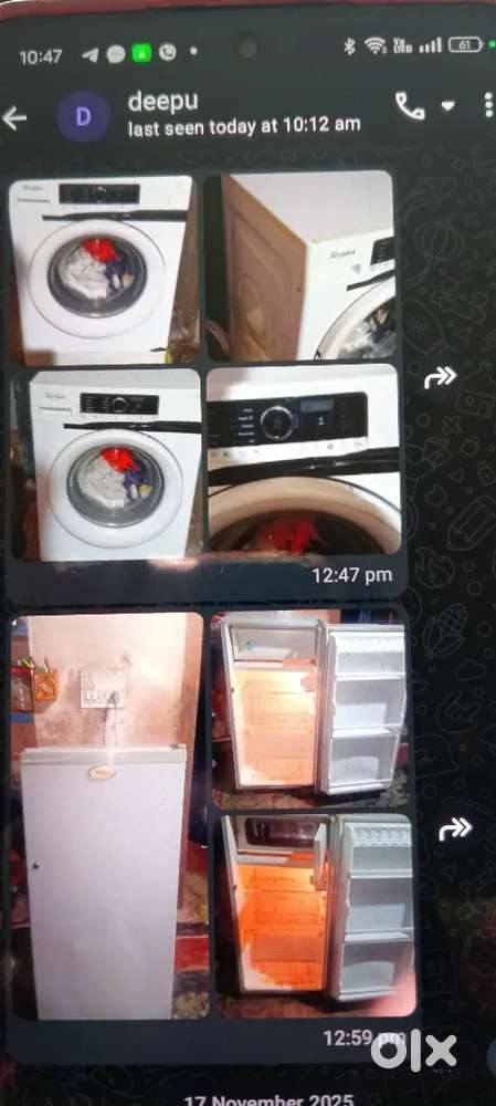 Two Washing  machine worlfool &IFB with fridge totel 3itum