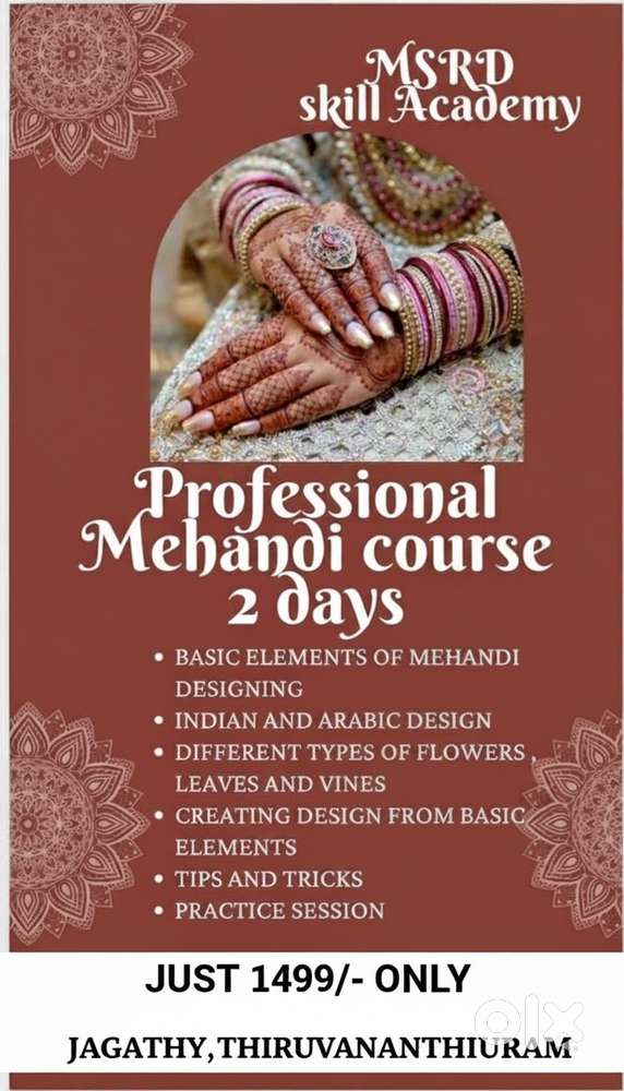 PROFESSIONAL MEHANDI COURSE
