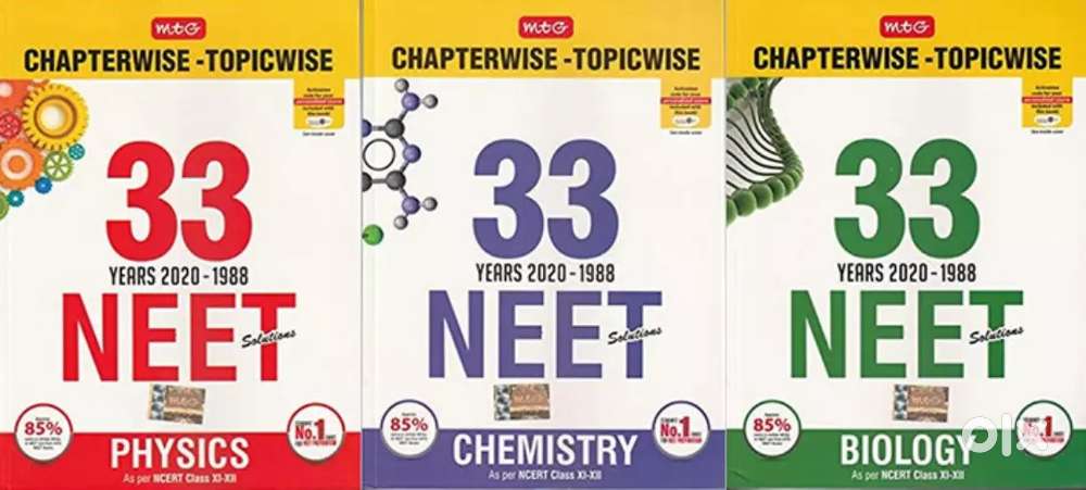 MTG Past 33 Years Chapterwise + Topicwise PYQ's Book.