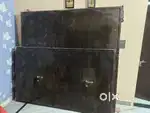 Metal wardrobe openable doors