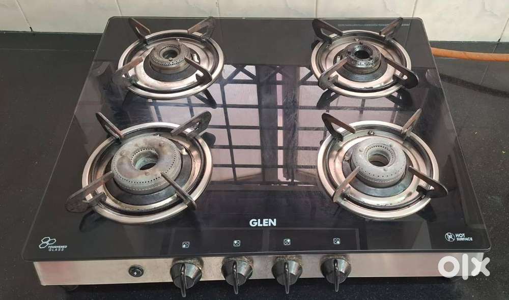 GLEN BLACK GLASSTOP  4 BURNER