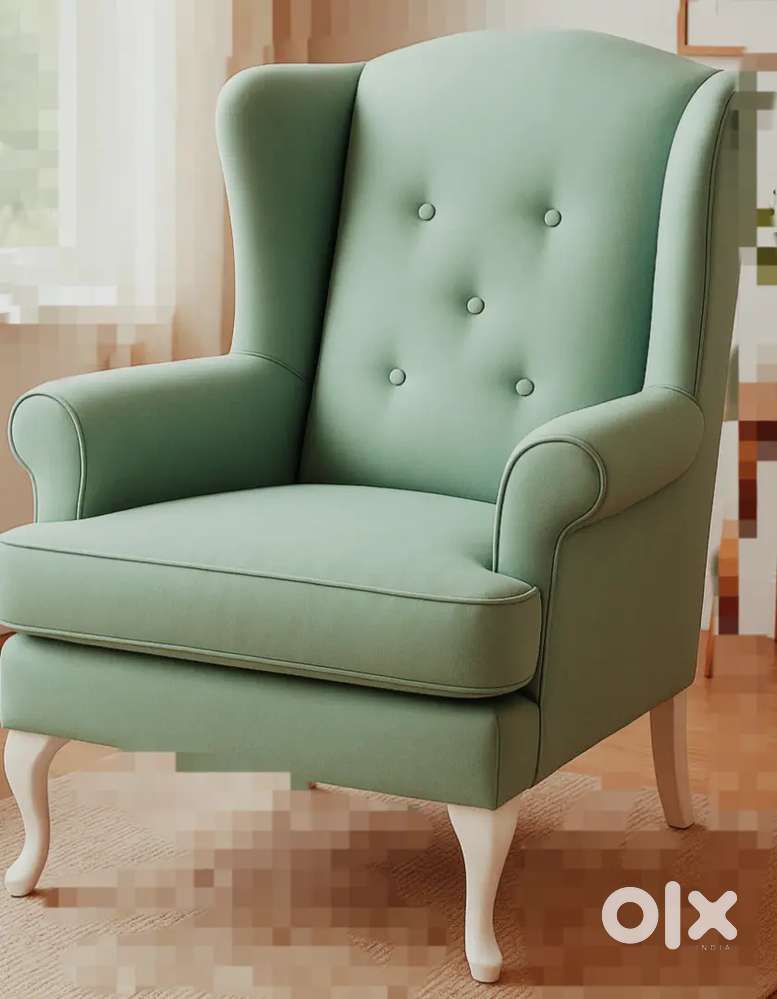Mint Green High back sofa