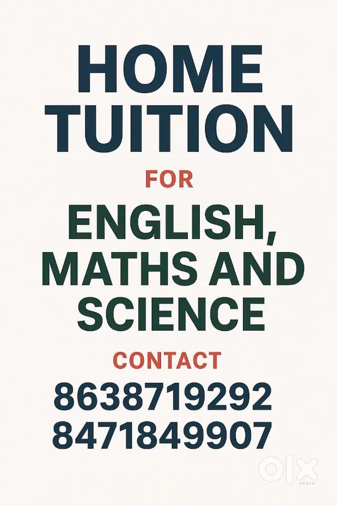 Home Tutor Available