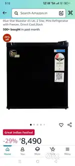 Blue Star mini fridge