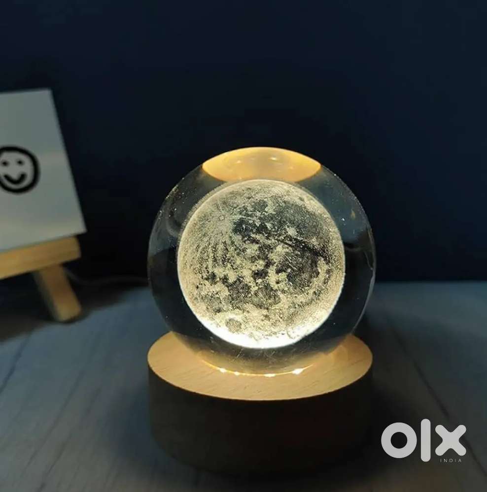 3D Galaxy Crystal Ball Night Light  LED Glass Ball Table Lamp
